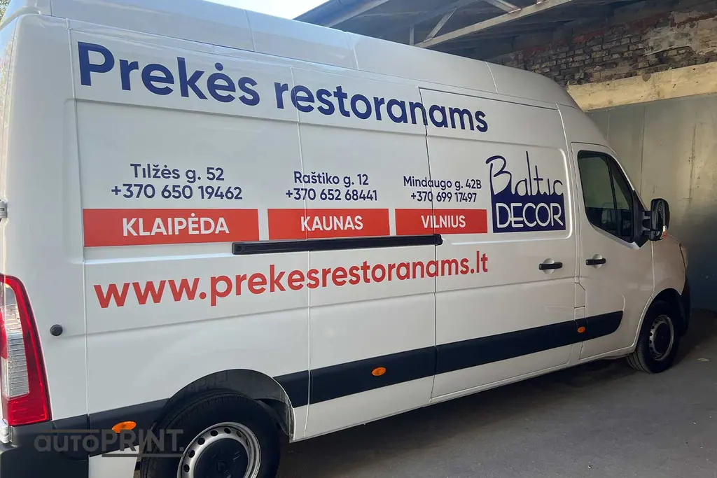 Didysis transportas – apklijavimas reklama, autoPRINT darbas