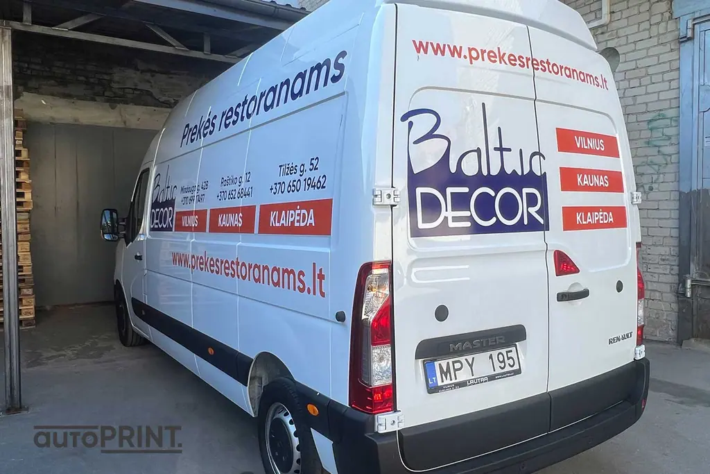 Didysis transportas – apklijavimas reklama, autoPRINT darbas