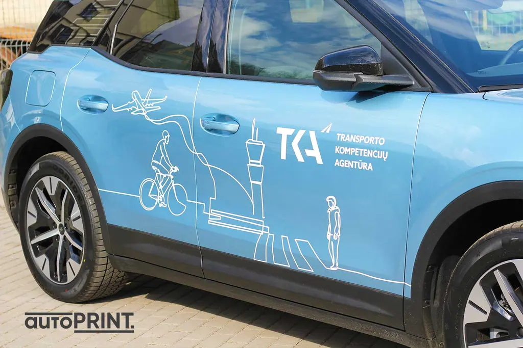 Automobilio apklijavimas reklama – autoPRINT darbas
