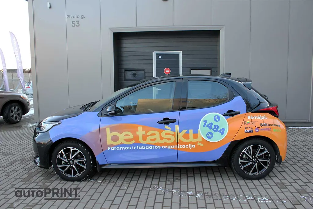 Automobilio apklijavimas reklama – autoPRINT darbas